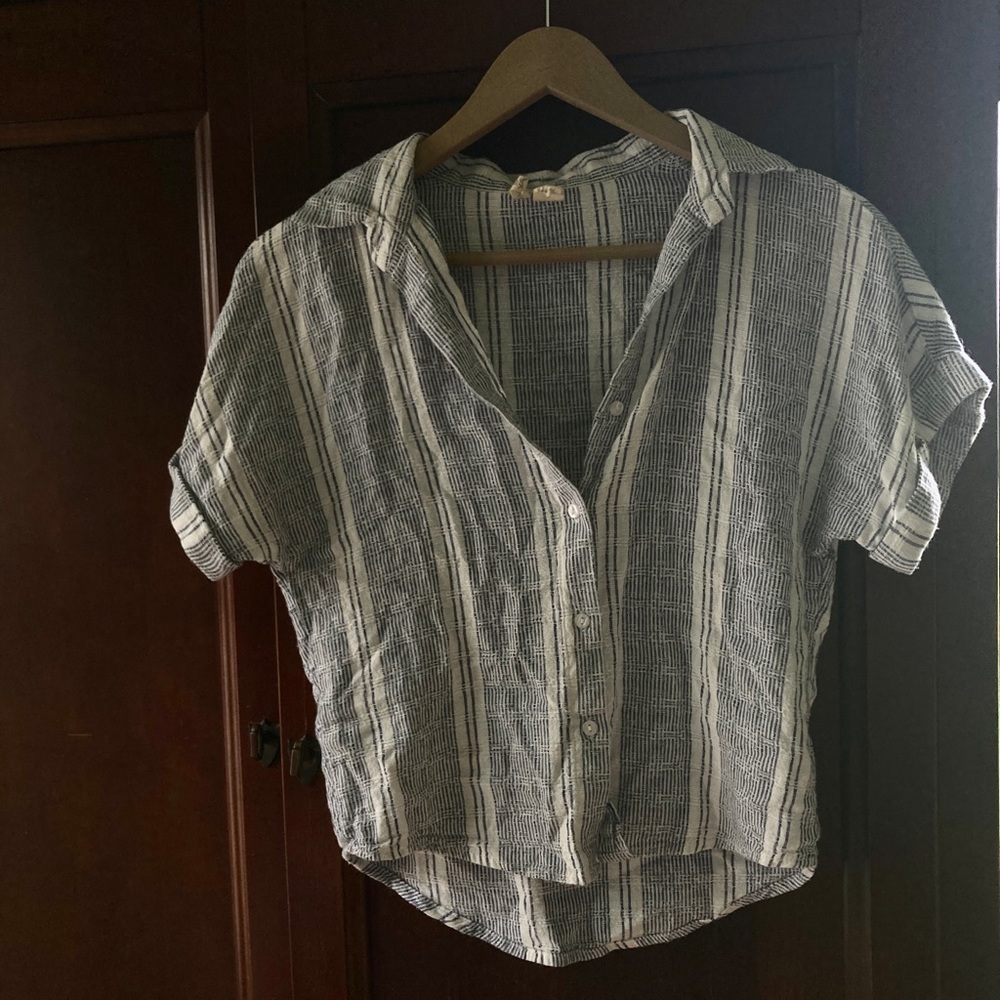 Stripped button down shirt